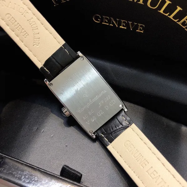 Franck Muller Vanguard Diamond-Set Rose Gold Watch with Black Alligator Strap Watches - 29
