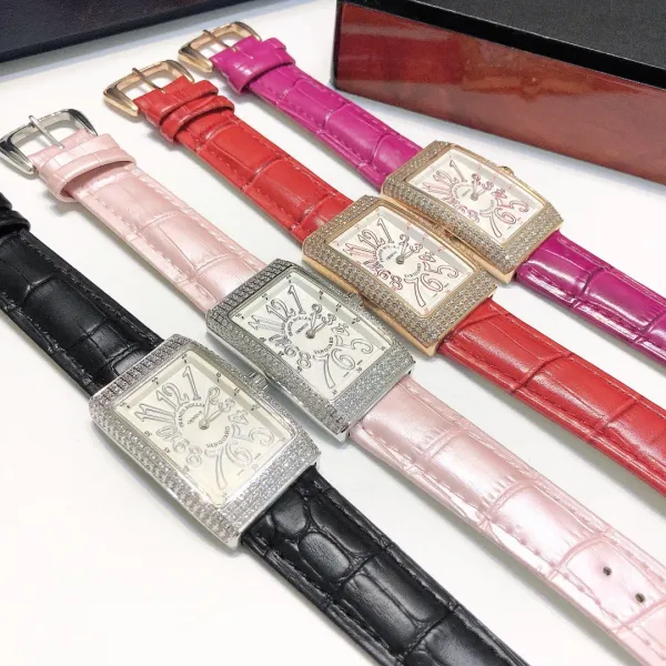 Franck Muller Vanguard Diamond-Set Rose Gold Watch with Black Alligator Strap Watches - 15