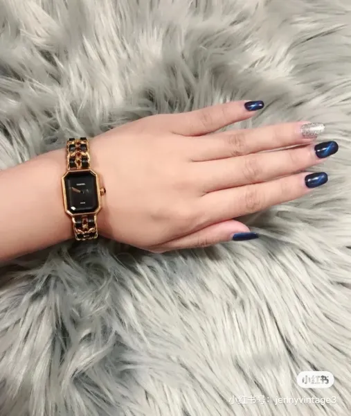 Chanel Premiere Black Gold-Plated Quartz Watch Watches - 20