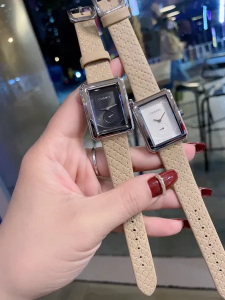 Chanel Boyfriend Watch White Dial and Black Dial with Diamond Bezel and Quilted Leather Strap Watches - 3