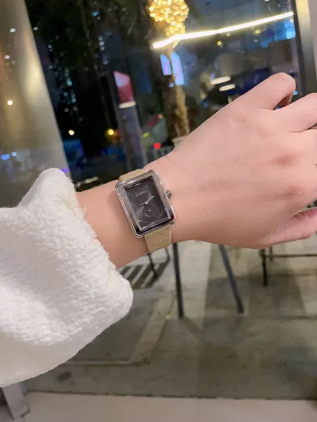 Chanel Boyfriend Watch White Dial and Black Dial with Diamond Bezel and Quilted Leather Strap Watches - 14