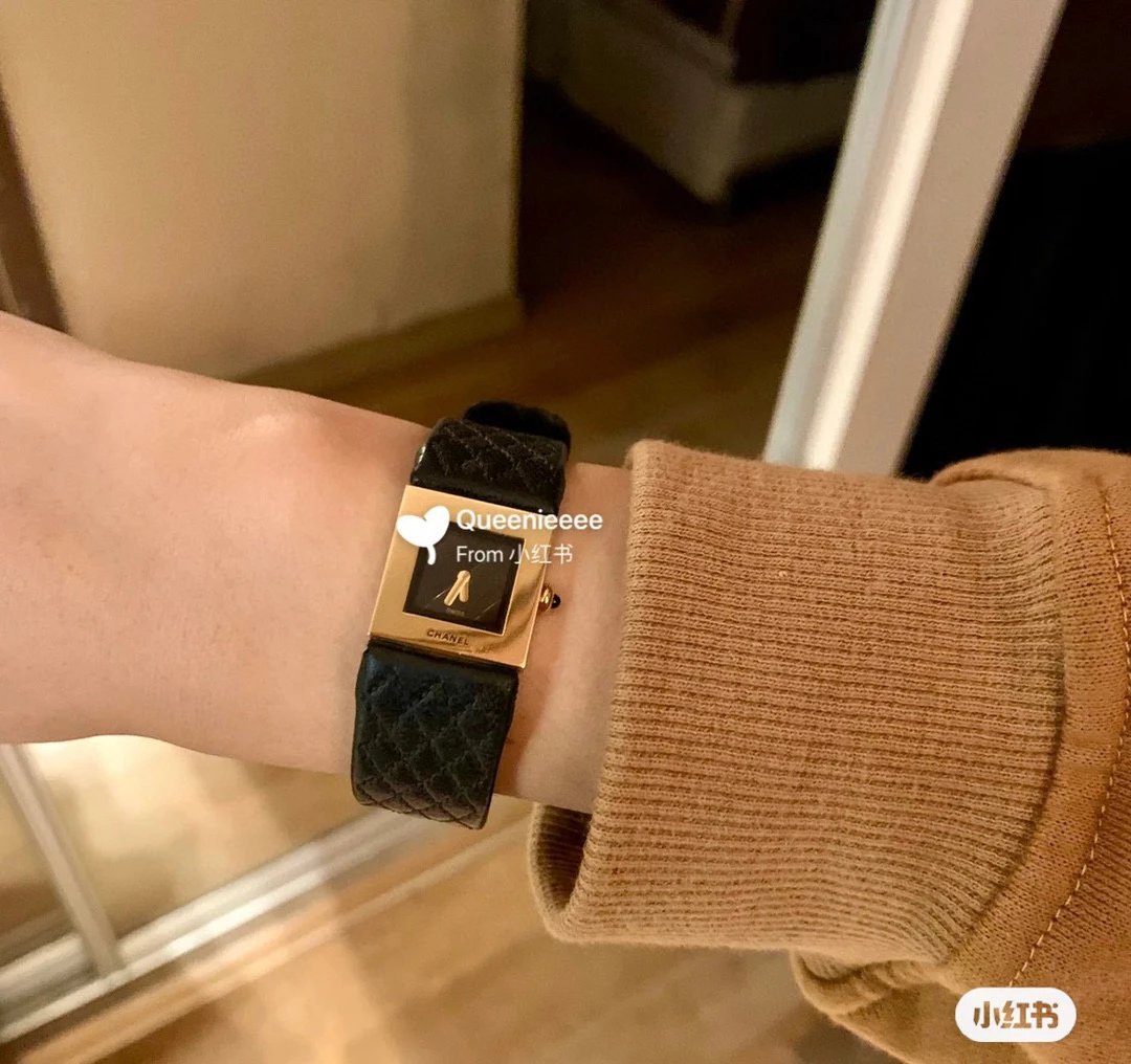 Chanel Premiere Black Quilted Leather Watch Watches - 7