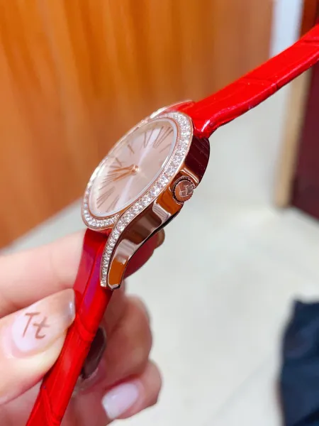 Design Piaget Limelight Gala Rose Gold Diamond-Set Black Leather Watch Watches - 72