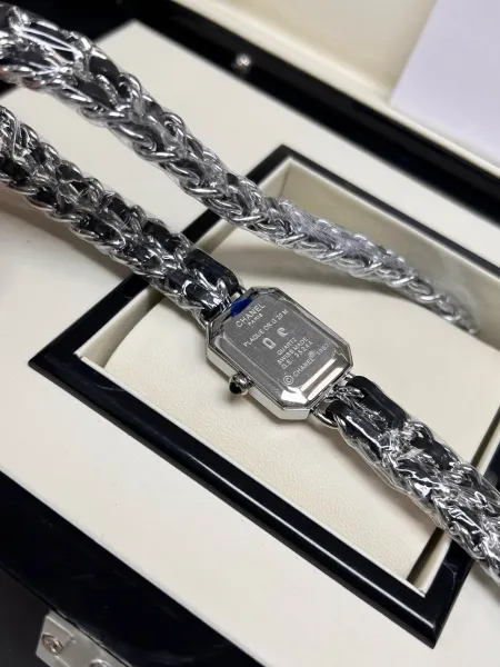 Chanel Première Re-Edition Black and Silver Chain Watch Watches - 6