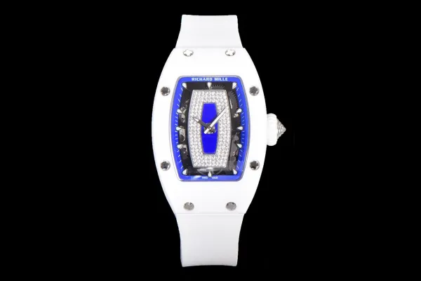 Richard Mille RM 07-01 White Ceramic Pink Diamond Dial Watch Watches - 16