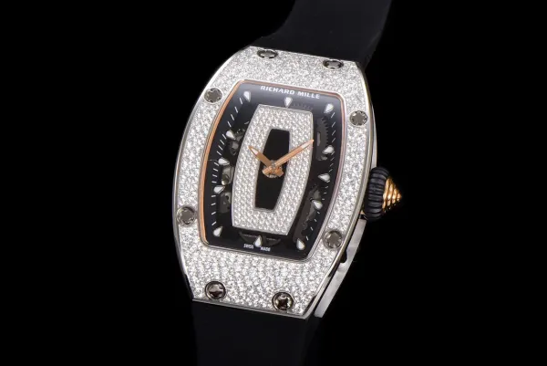 Richard Mille RM 07-01 White Ceramic Diamond Pave Watch Watches - 37