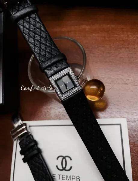 Chanel Premiere Watch Black Quilted Leather Diamond Bezel Quartz Watch Watches - 25
