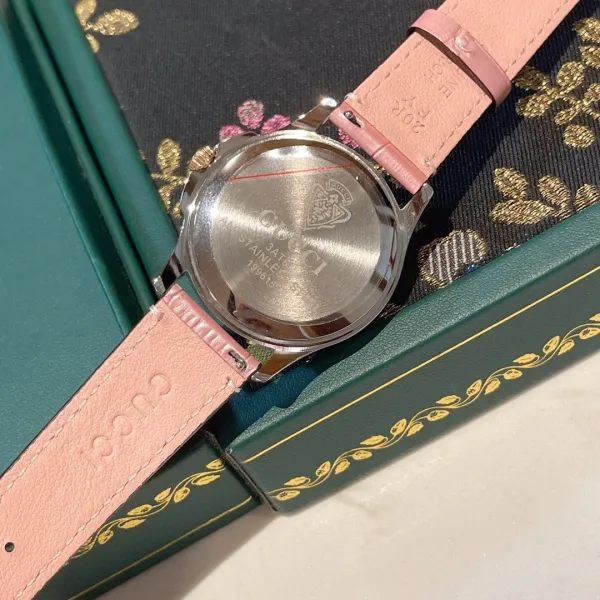 Gucci G-Timeless Pink Dial Stainless Steel Watch Watches - 8