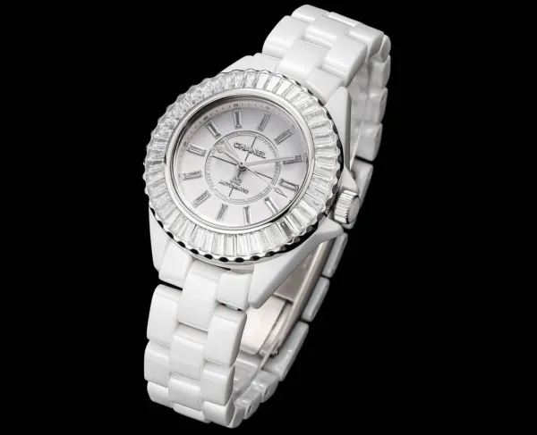 Chanel J12 Automatic White Ceramic Diamond Bezel Watch Watches - 5
