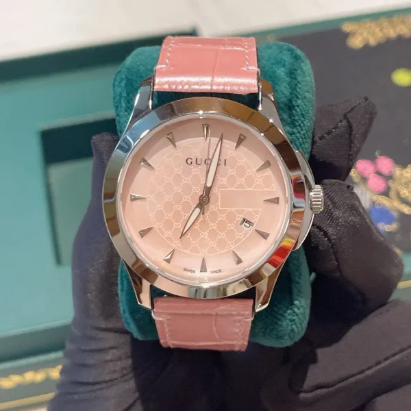 Gucci G-Timeless Pink Dial Stainless Steel Watch Watches - 6