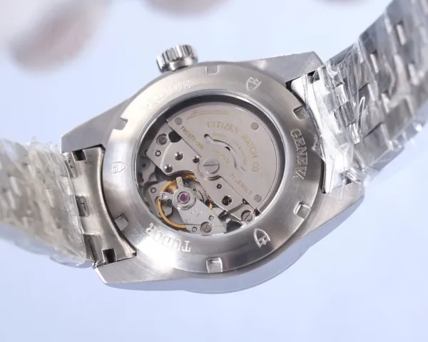 Design Tudor Geneve Classic Silver Dial Diamond Hour Markers Mechanical Watch Watches - 11