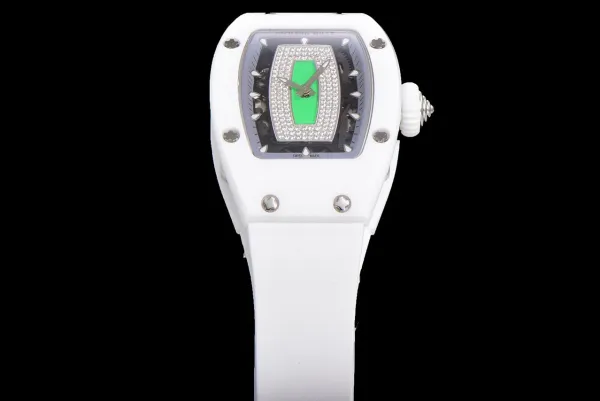 Richard Mille RM 07-01 White Ceramic Pink Diamond Dial Watch Watches - 37