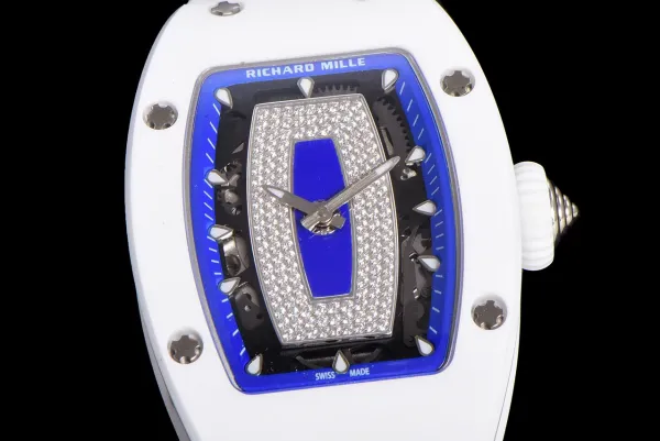 Richard Mille RM 07-01 White Ceramic Pink Diamond Dial Watch Watches - 22