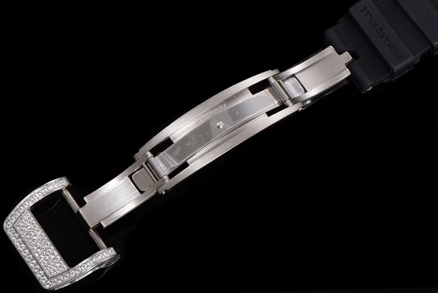 Richard Mille Watches Diamond-Set Tonneau Watch with White Strap product detail image 40
