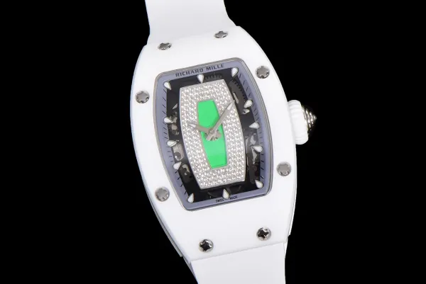 Richard Mille RM 07-01 White Ceramic Pink Diamond Dial Watch Watches - 31