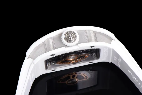 Richard Mille RM 07-01 White Ceramic Pink Diamond Dial Watch Watches - 25