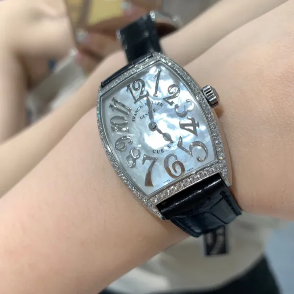 Franck Muller Curvex Blue Alligator Strap Mechanical Watch Watches - 6