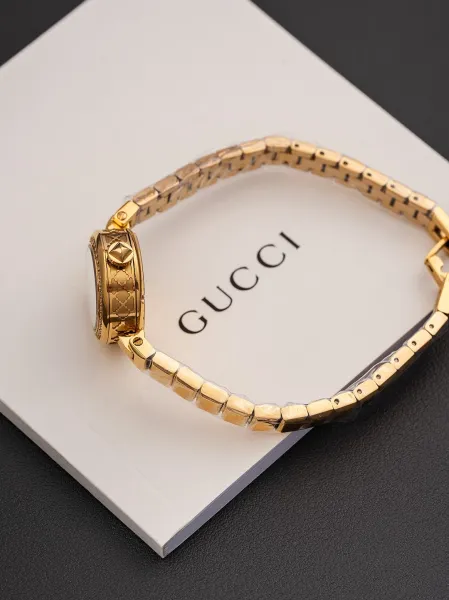Gucci G-Timeless Mini Black Dial Gold-Tone Diamond-Set Watch Watches - 54