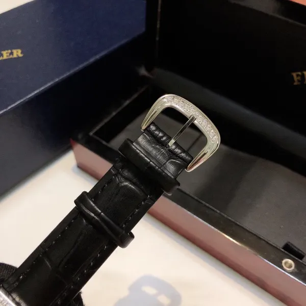 Franck Muller Vanguard Diamond-Set Rose Gold Watch with Black Alligator Strap Watches - 30
