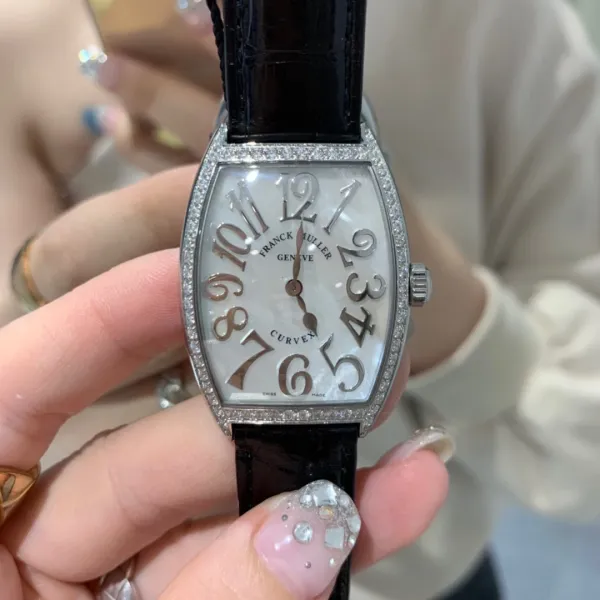 Franck Muller Curvex Blue Alligator Strap Mechanical Watch Watches - 3