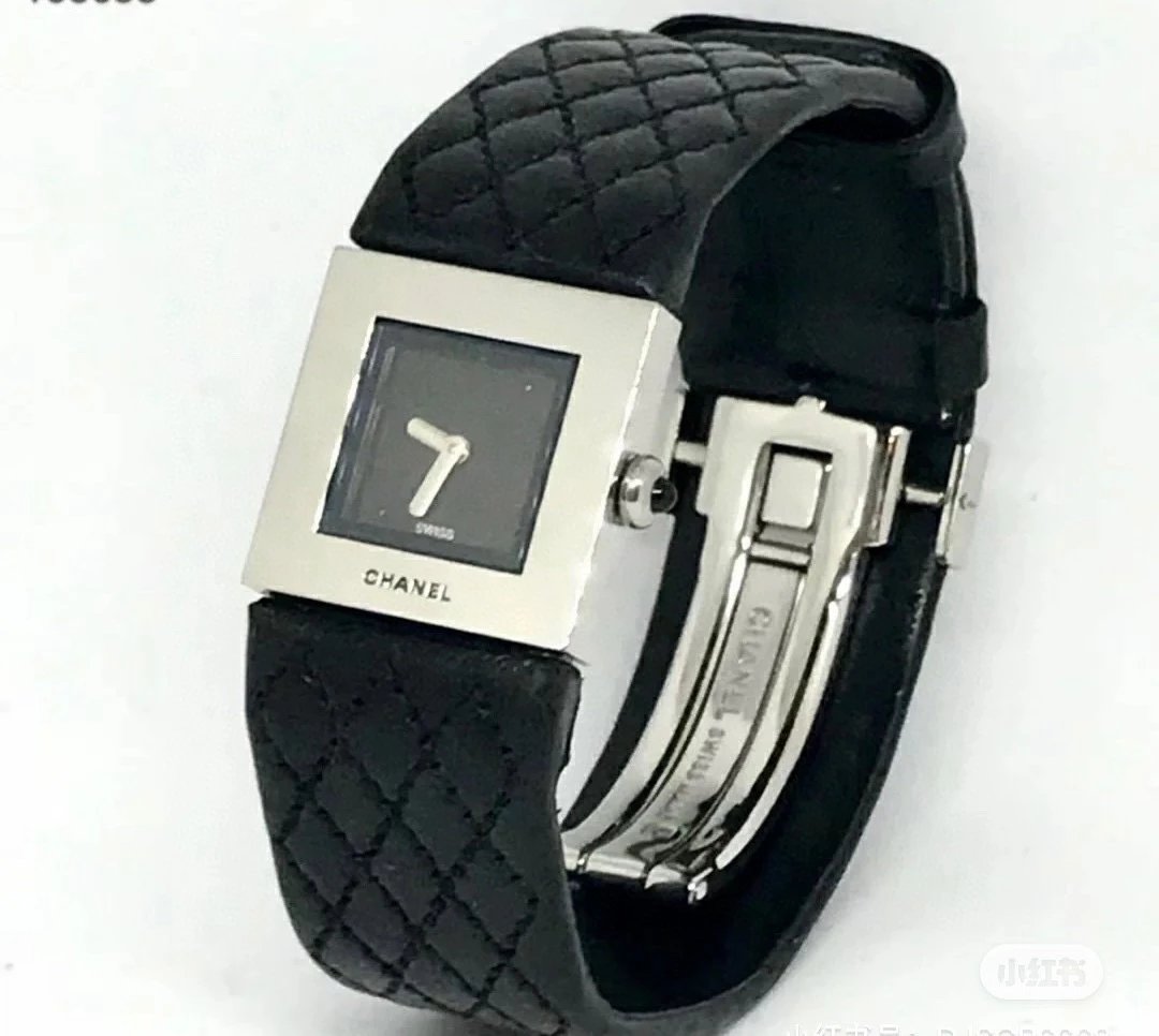 Chanel Premiere Black Quilted Leather Watch Watches - 17