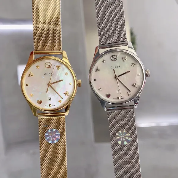 Gucci G-Timeless Red Dial Mesh Strap Watch Watches - 9
