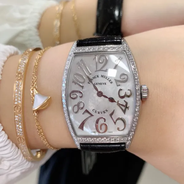 Franck Muller Curvex Blue Alligator Strap Mechanical Watch Watches - 8
