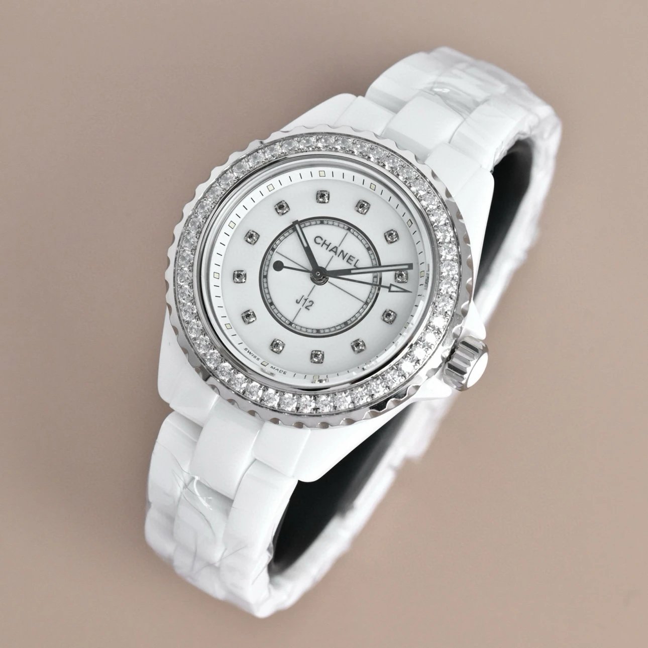 Chanel Watches J12 ceramic bracelet watch with crystal-set bezel image 15