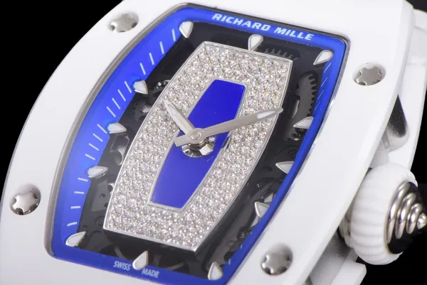 Richard Mille RM 07-01 White Ceramic Pink Diamond Dial Watch Watches - 20