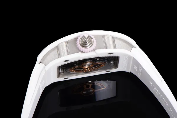 Richard Mille RM 07-01 White Ceramic Pink Diamond Dial Watch Watches - 10