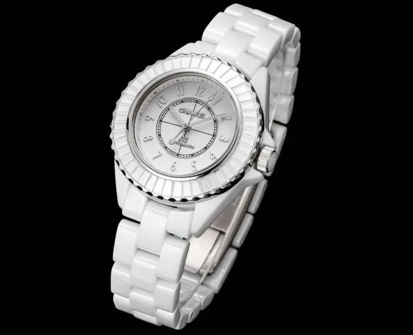 Chanel J12 Automatic White Ceramic Diamond Bezel Watch Watches - 24