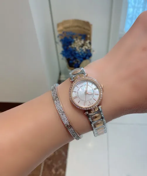 Chanel Mademoiselle Privé Pearl Dial Diamond-Encrusted Watch Silver Watches - 19