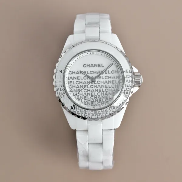 Chanel J12 Automatic White Ceramic Diamond Bezel Watch Watches - 52
