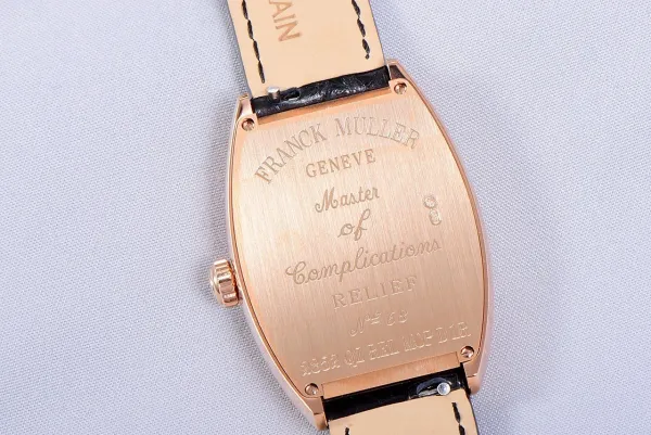 Franck Muller Curvex Diamond-Set Rose Gold with Turquoise Alligator Strap Watch Watches - 10