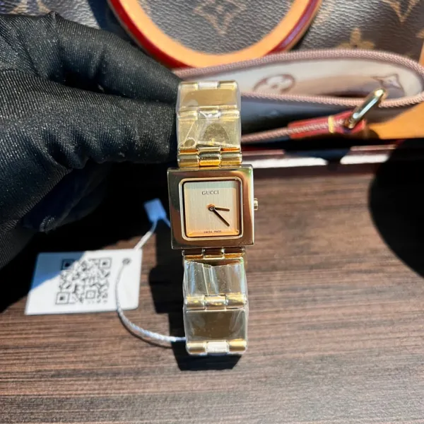 Gucci G-Timeless Square Black Dial Silver Watch Watches - 56