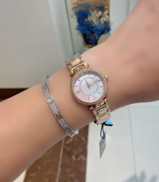 Chanel Mademoiselle Privé Pearl Dial Diamond-Encrusted Watch Silver Watches - 14