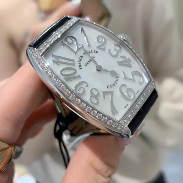 Franck Muller Curvex Blue Alligator Strap Mechanical Watch Watches - 5