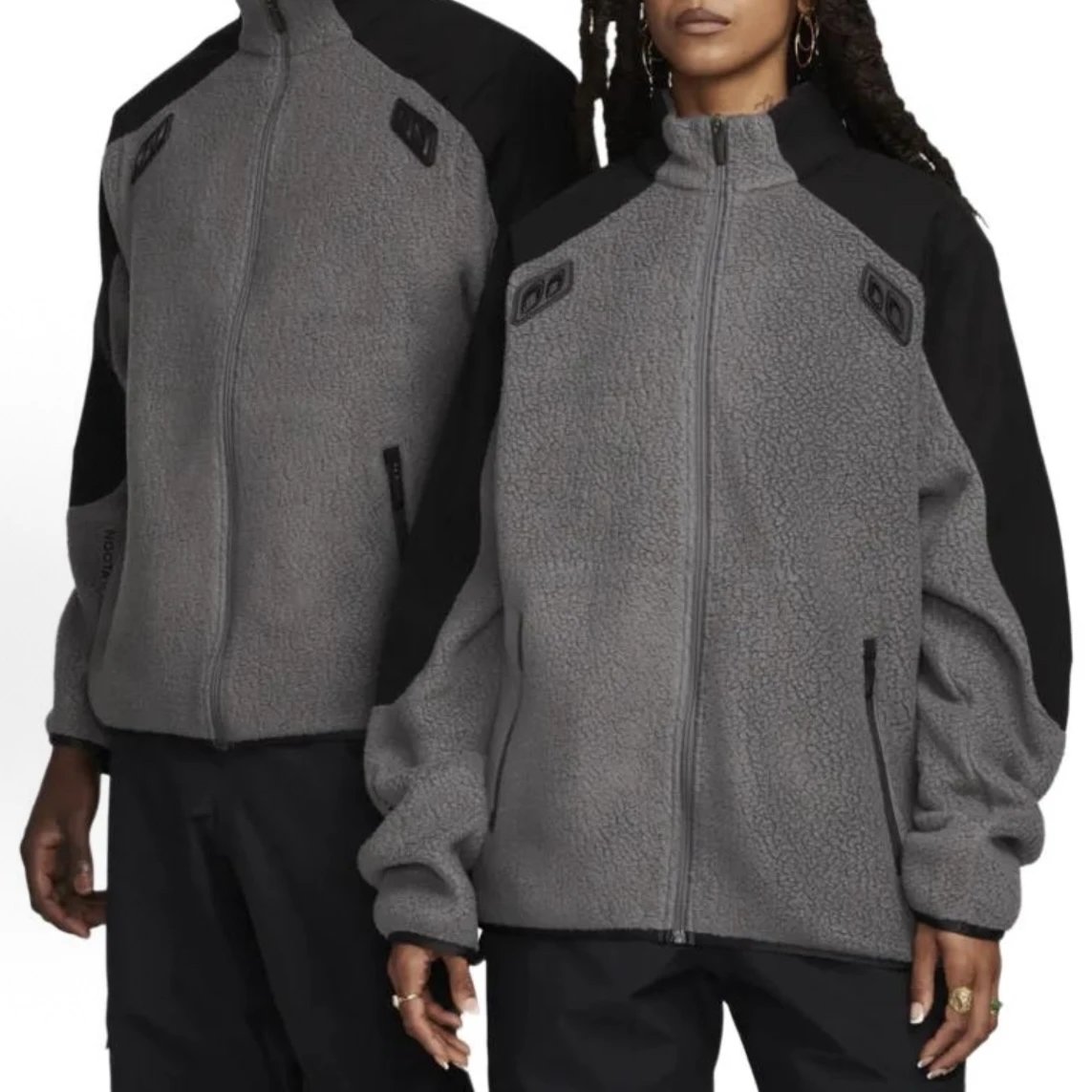 Nike NOCTA 8000 Peaks Fleece Jacket Grey Black