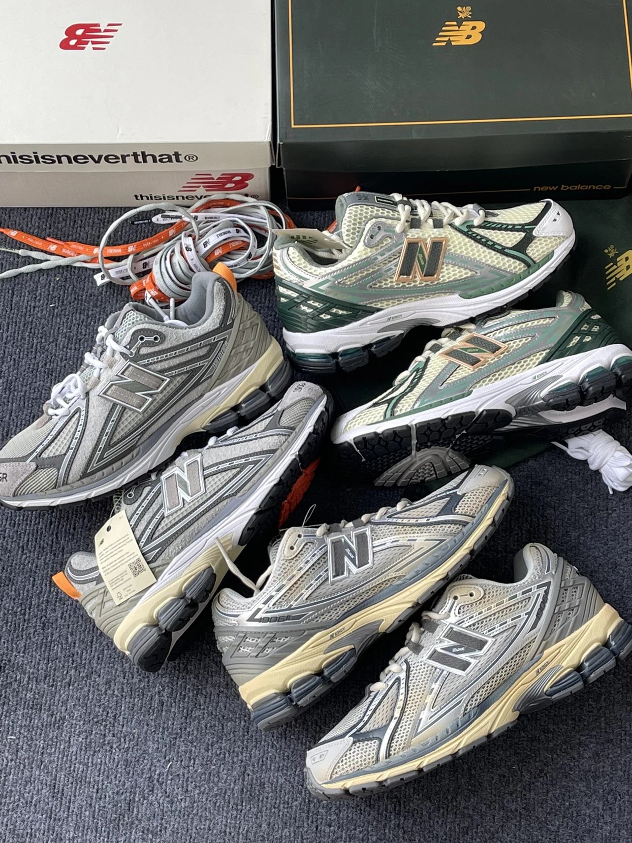 Archival Development Top Edition / New Balance 1906r "Collaboration Series" Distressed Retro Dad Shoes Travel Sneakers Outdoor Functional Unisex Sports Shoes Mesh Running Shoes Jogging Sneakers