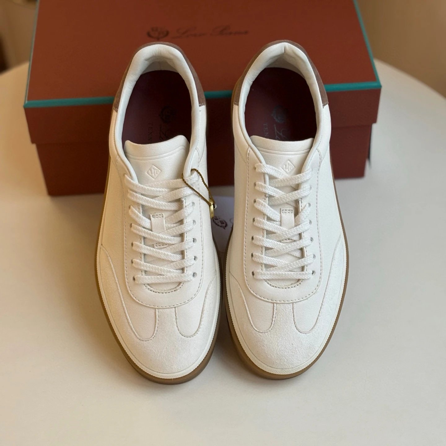 Women's White Suede
