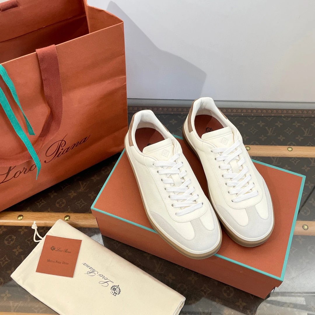 【Original Factory Quality】Loro Piana Tennis Walk Unisex LP German Trainer Sneakers