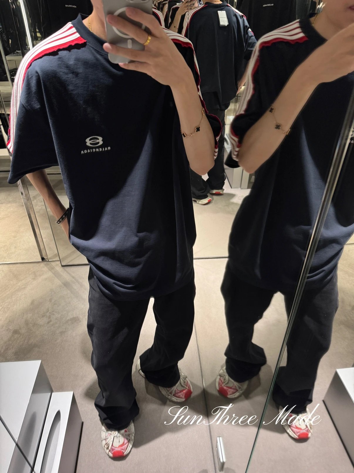 BLCG Paris 25SS Spliced Webbing Short Sleeve Special Price No Returns or Exchanges