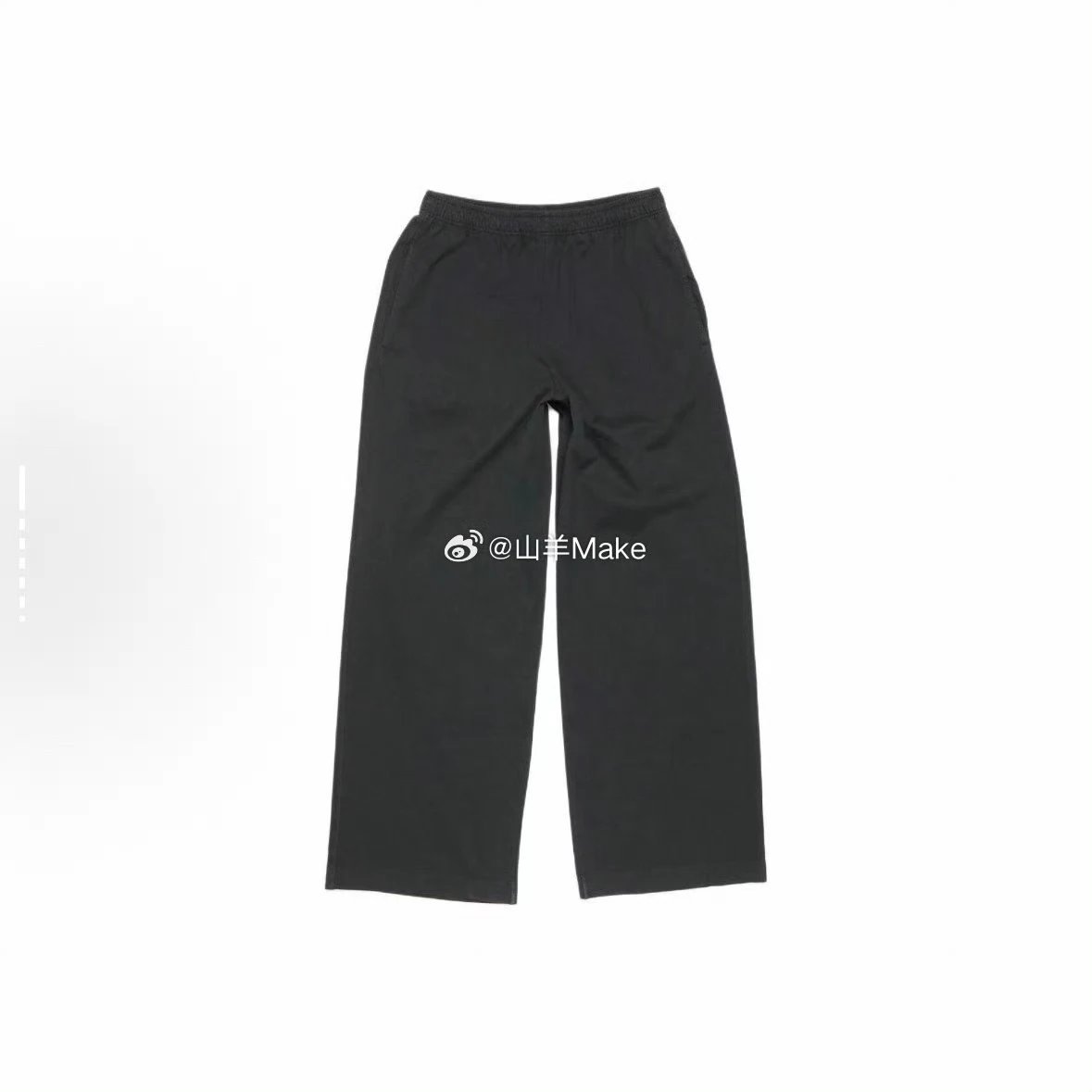 【 restocking 】 Goat Make's independent Acne24FW logo casual pants straight leg loose fit