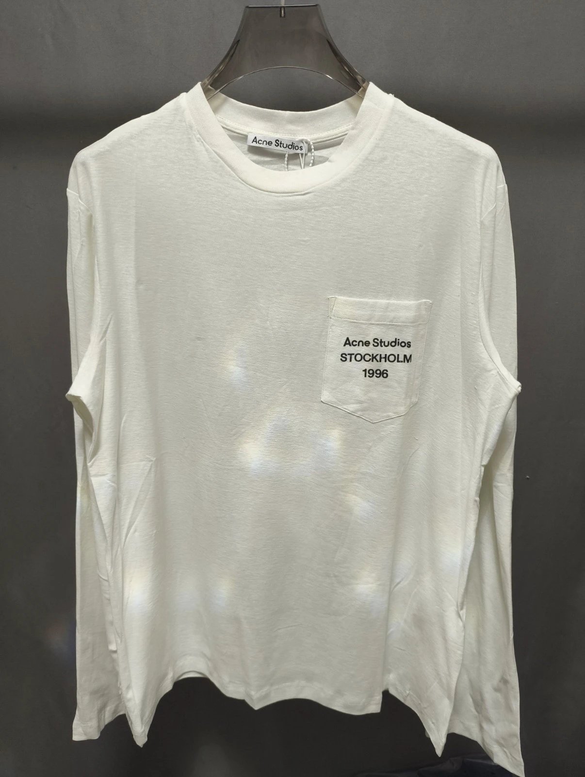 【 In Stock 】 Goat Make Independent Ac Style FW25 1996 Series Black and White Small Logo Pocket Long Sleeve Cotton Composition