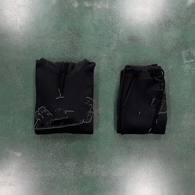 TS Tiger Long Sleeve Set - Dark Black