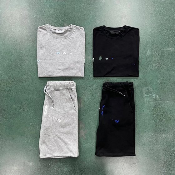 Arc shaped dual color summer set