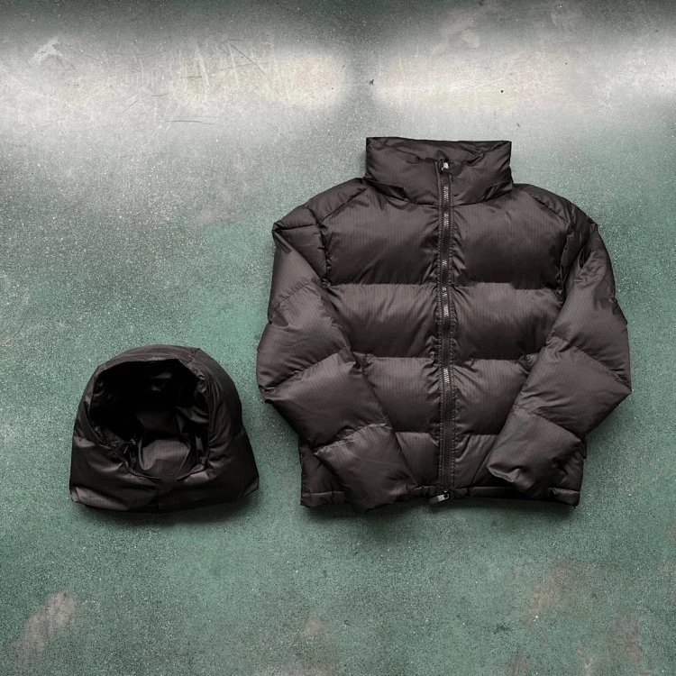 ts-tsl tiger head removable hooded jacket