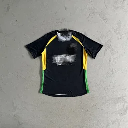 thumbnail for TS football jersey - black with yellow label