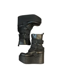 thumbnail for The second batch of KojiKuga Koji round-toe lace-up platform boots