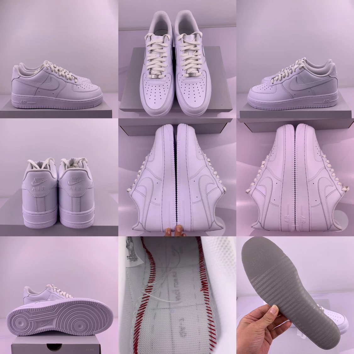 GX Batch/Air Force 1 Low '07 Pure White - Low-Top Casual Sneakers (Little White Shoes)